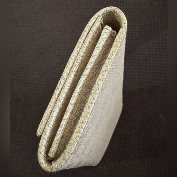 Gucci monogram GG bamboo jacquard canvas and leather continental snap wallet - Picture 6 of 16